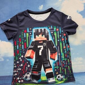 Kids Short Sleeve Graphic Tee - Navy